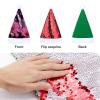 BWQMNT Christmas Hat Flower Purple Butterfly Xmas Hat White Plush Santa Hats for Adults for New Year Party view 3
