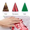BWQMNT Christmas Hat Old Rooster Illustration Xmas Hat White Plush Santa Hats for Adults for New Year Party view 3