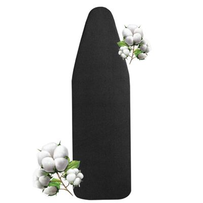 LARAKVEAKV Iron Board Cover Elastic Replacement Cover for Iron Board, Drawstring Tightening Ironing Board Cover and Pad 32x12 36x13 43x14 45x15 54x15 Iron Pad Covers(Black,140x50cm/55x19in)