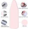 LARAKVEAKV Iron Board Cover Elastic Replacement Cover for Iron Board, Drawstring Tightening Ironing Board Cover and Pad 32x12 36x13 43x14 45x15 54x15 Iron Pad Covers(Black,140x50cm/55x19in) view 2