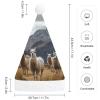 FekiLoot Christmas Hat Llamas in The Andes Santa Cap for Adults Xmas Hat Comfort Extra Plush for New Year Festive Holiday Party view 2