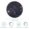 Star Constellation Map Glass Cutting Board Lasting Non-Scratch 7.9 Inch Round Tempered Glass Decorative Printed Chopping Boards For Kitchen Countertop view 2