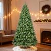 DUOKANOW 8ft Unlit Christmas Tree with 1430 Steel Branch Tip,Premium Full Hinged Spruce Christmas Tree with Foldable Base, Artificial Xmas Tree for Easy Holiday Setup view 1