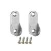 Closet Rod Holders 100Pcs Oval Wardrobe Tube Support Bracket Clothes Hanging Rod Holder for Shelf Shower Curtain view 1