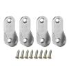 Closet Rod Holders 100Pcs Oval Wardrobe Tube Support Bracket Clothes Hanging Rod Holder for Shelf Shower Curtain view 2