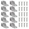 Closet Rod Holders 80Pcs Oval Wardrobe Closet Rod End Supports Brackets Clothes Hanging Holder Tube Support fwith Screws view 1