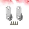 Closet Rod Holders 80Pcs Oval Wardrobe Closet Rod End Supports Brackets Clothes Hanging Holder Tube Support fwith Screws view 4