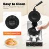 SIEEOUR Stainless Steel Burger Press Machine & Hamburger Sandwich Press, Ufo Burger Maker, Ice Cream Waffle Maker With Adjustable Time And Temperature Control,For Restaurant,Food Truck(Single head) view 3