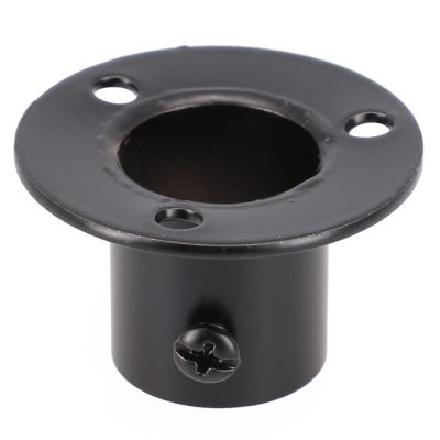 Sturdy 4Pcs Wardrobe Bracket Stainless Steel Closet Rod End Brackets Shower Curtain Wall Mounted Pipes Holder