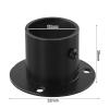 Sturdy 4Pcs Wardrobe Bracket Stainless Steel Closet Rod End Brackets Shower Curtain Wall Mounted Pipes Holder view 2