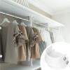 Sturdy 30Pcs Closet Pole Sockets White Rod Holders Socket End Wardrobe Alloy Brackets Curtain Holder view 2