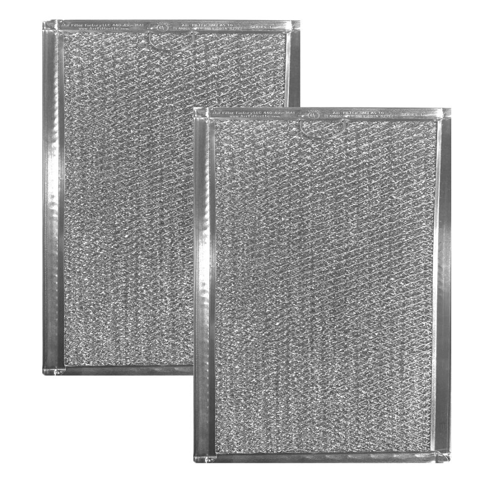 (2 Pack) COMPATIBLE Replacement for Whirlpool 6802A ALUMINUM GREASE MESH MICROWAVE OVEN FILTERS