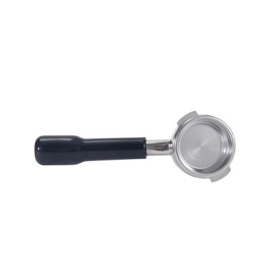Coffee Filter Handle,Compatible For Simonelli Coffee Machine Stainless Steel 58mm Bottomless Portafilter With 2-Cups 58mm Basket(C2 Plastic Black)