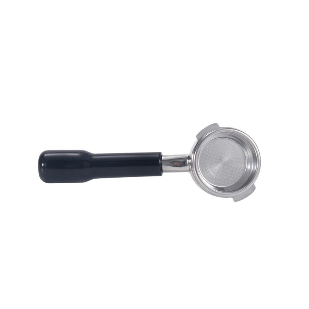 Coffee Filter Handle,Compatible For Simonelli Coffee Machine Stainless Steel 58mm Bottomless Portafilter With 2-Cups 58mm Basket(C2 Plastic Black)