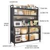 5-Tier Bakers Rack for Kitchen, Free Standing Storage Shelf, Coffee Bar with Microwave Oven Space, Spice & Pot Organizer, Modern Design (70x42x154cm) view 2