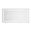 55 x 28 Inch LED Bathroom Mirror with Anti-Fog, 3 Color Temperatures, Stepless Dimming, Aluminum Frame Wall Mounted Vanity Mirror for Makeup, Shaving view 3