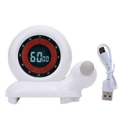 Yosoo Cute Snail Cartoon Visual Timer, Kids Time Management Tool, Countdown Timer for Home, School, Classroom, Study with Digital Countdown Timer, Suitable for Various Activities