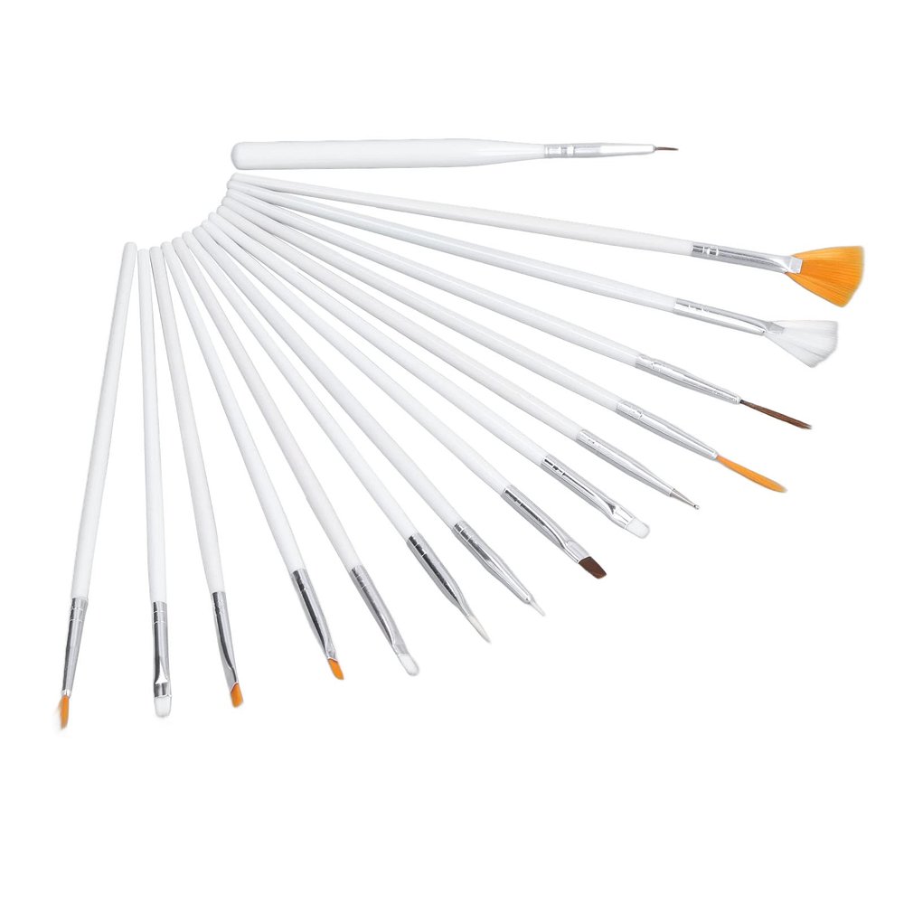 15Pcs Cookies Brushes Set Complete Range Soft Comfortable Handles Easy to Clean Fondant Sugar DIY Tools Set