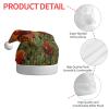LIXLZH Poppy Flowers Print Christmas Hat For Adults Party Festive Xmas New Year Costume Accessory Holiday view 4