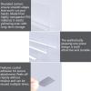 AHUANH Transparent Under Bed Blocker for Pets with Crystal Glue, Dustproof Under Couch Blocker for Pets Reusable for Study, Kitchen(80X 25CM) view 4