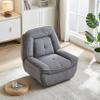 360 Degree Corduroy Swivel Upholstered Manual Recliner Chair,Theater Recliner Sofa,Nursery Glider Rocker for Living Room view 1