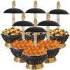 Chafing Dishes for Buffet 6 Pack, [Matte Black and Gold] Chafing Dish Buffet Set, 8QT [Scratch Resistant Finish] Food Warmer, Buffet Servers and Warmers for Parties, Catering Supplies, Events (6) view 1