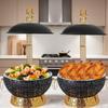 Chafing Dishes for Buffet 6 Pack, [Matte Black and Gold] Chafing Dish Buffet Set, 8QT [Scratch Resistant Finish] Food Warmer, Buffet Servers and Warmers for Parties, Catering Supplies, Events (6) view 2