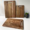 Acacias Wood Chopping Board For Safe Food Preparation Double Surfaces Natural Wooden Cutting Kitchen Essential Reversible Acacias Chopping view 4