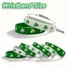 FGSS St. Patrick's Day Shamrock Wristbands Classic Green Irish Rubber Bracelets Party Favors Supplies Gifts Decor 20 Pcs view 3