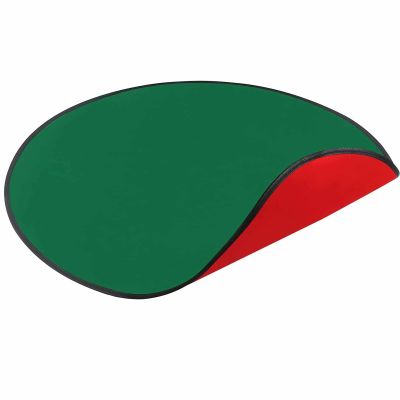 Holiday Tree Protector Waterproof Round Mat, Reversible Floor Rug, Red Green Christmas Tree Cover with Sturdy Design | Seasonal Home Accent for Living Room Entryway Dining Room Decoration