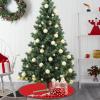 Holiday Tree Protector Waterproof Round Mat, Reversible Floor Rug, Red Green Christmas Tree Cover with Sturdy Design | Seasonal Home Accent for Living Room Entryway Dining Room Decoration view 4