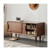 DQSPDBD Wood Shoe Bench - Entryway Storage Rack with Shelves and Cabinets for Living Room, Bedroom, or Entryway view 1