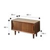 DQSPDBD Wood Shoe Bench - Entryway Storage Rack with Shelves and Cabinets for Living Room, Bedroom, or Entryway view 2