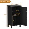 Farmhouse Nightstand, 16 Inch Bedside Table with Drawer for Bedroom, Modern Boho Wood End Table, Storage Accent Table with Sturdy Legs for Living Room, Guest Room view 3