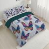 ANALTIRCE White 68" x 86" Duvet, Reversible Coverless Children Boys Girls 2 Duvet, Twin Washable Quilt 7.5 Tog for All Seasons, Cartoons Insects Comforter with 1 Pillowcases view 2