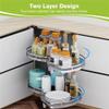 2 Tier Kitchen Cabinet Organizer, Blind Corner Pullout Carousel with Twin Shelf, Fits 20 x 34 x 16.5in Cabinet for Pantry Kitchen Bathroom, Right Pull Open view 4