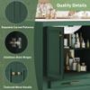 Merax 30 Inch Luxurious Bathroom Vanity with Ceramic Sink, Modern Storage Cabinet with 2 Large Soft Closing Doors, Solid Wood Frame, Green view 4
