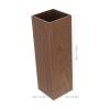HEANUJJ Wooden Umbrella Bucket Stand Farmhouse Square Umbrella Holder for Home Office Entryway Drying and Storage view 2