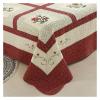 QDKVTNDJZ Floral Cotton 3/4pcs Patchwork Bedspread on The Bed Linen Quilted Duvet Cover Blanket Coverlet Plaid Padded, Sheets(Red,3pcs Set) view 3
