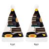 FekiLoot Vinyl Records And Tapes Santa Hat Unisex Adult Warm Santa Hats Classic Interesting Comfort Christmas Cap with Plush Brim And Liner for Christmas New Year Holiday Party Supplies view 3