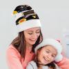 FekiLoot Vinyl Records And Tapes Santa Hat Unisex Adult Warm Santa Hats Classic Interesting Comfort Christmas Cap with Plush Brim And Liner for Christmas New Year Holiday Party Supplies view 4