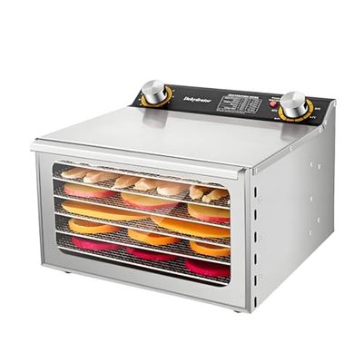 Commercial Freeze Dryer Machine - Electric Dehydrator with 6 Layers, Stainless Steel Grid, 360 Circulation, Adjustable 30-90 Temperature for Home & Business Use