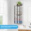 Towel Racks for Bathroom Wall Mounted with Wooden Storage Shelf view 4