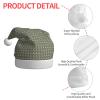 HTTUP Teal Birds Musical Note Print Men Women Christmas Hat For Decor Party New Year Festive Celebrations Xmas Headwear view 4