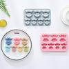 Silicone Lips and Moustache Mould Set, Pink and Grey, 2-Pack Food Grade Baking Moulds for Chocolate, Ice, Candy Making view 2
