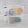 105 Quart Latch Box, Clear Plastic Storage Bin with Clear Lid, Blue Latch view 2