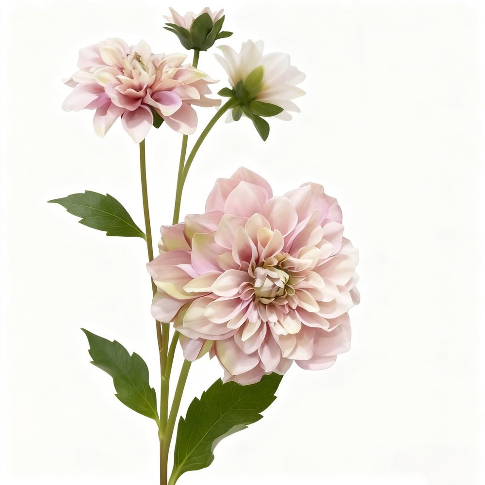 3pcs Lifelike Silk Dahlia Arrangement Bouquets, Elegant Wedding & Home Dcor with Flexible Stems for Event Planners and Interior Design(Pink)