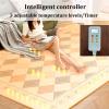 Laohucai Large Electric Heated Rug, Heated Floor Carpet, Indoor Radiant Heating Floor Mats with Adjustable Temperatur/Timer, Soft Plush Carpet Floor Heating for Home Bedroom Living Room(F,200x140cm) view 3