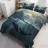GKPLY Fantasy Bedding Set, Mysterious Ocean Comforter Set Twin, Whale Duvet Cover & Home Decor, Zipper Closure, Reversible Print, Soft Microfiber Comforter Cover & 2 Pillowcases view 3
