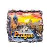 Astronomical Clock Square, Prague Sunset Scene, Czech Republic Tourism Tourist Travel Gift Souvenir 3D Resin Decorative Refrigerator Fridge Magnet Sticker Craft Home Kitchen Decoration view 1